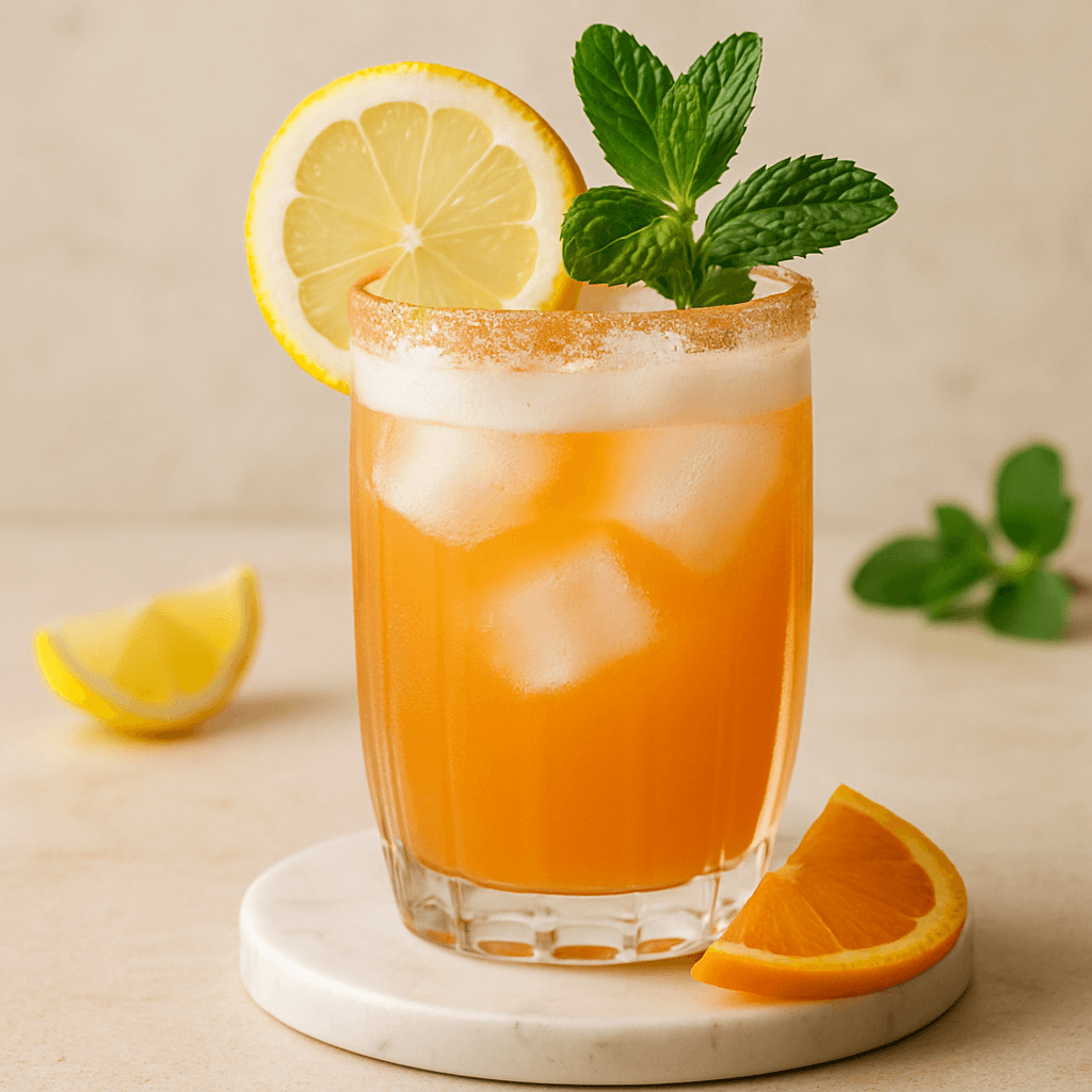 Creative non-alcoholic cocktail
